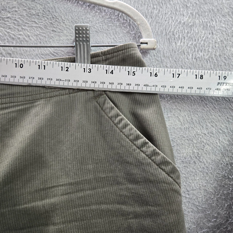 Pantalones de mujer Jill 6 Petite verde recortados pana carga pierna ancha Foto 2 de 4