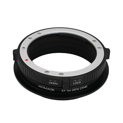 XPimage Locking Lens Adapter for EF Lens to Fujifilm Fuji GFX 50S 100SII Camera