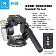 Heavy Duty Fluid Video Head Compact Tripod Head Panoramic Camera Video Head 10KG