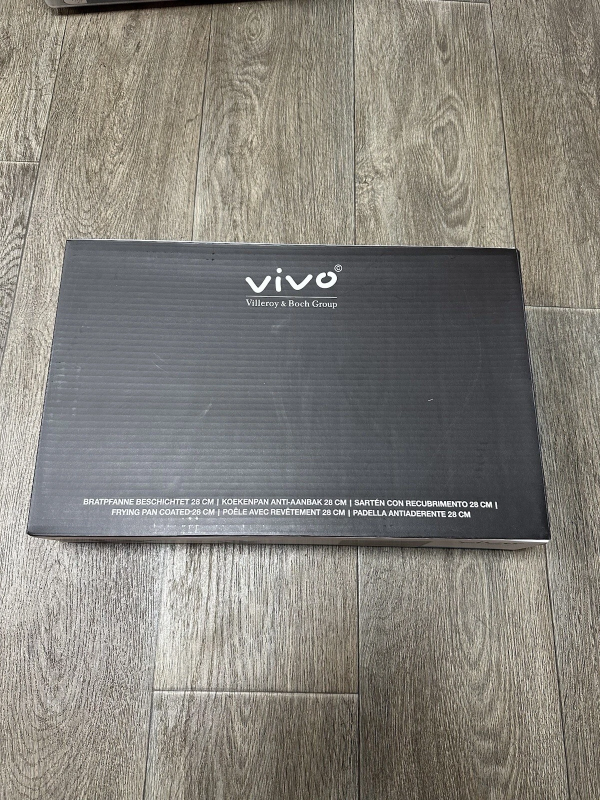 Vivo Frying Pan 28cm Non-Stick Coated Steel Pan Induction Suitable Silver Design