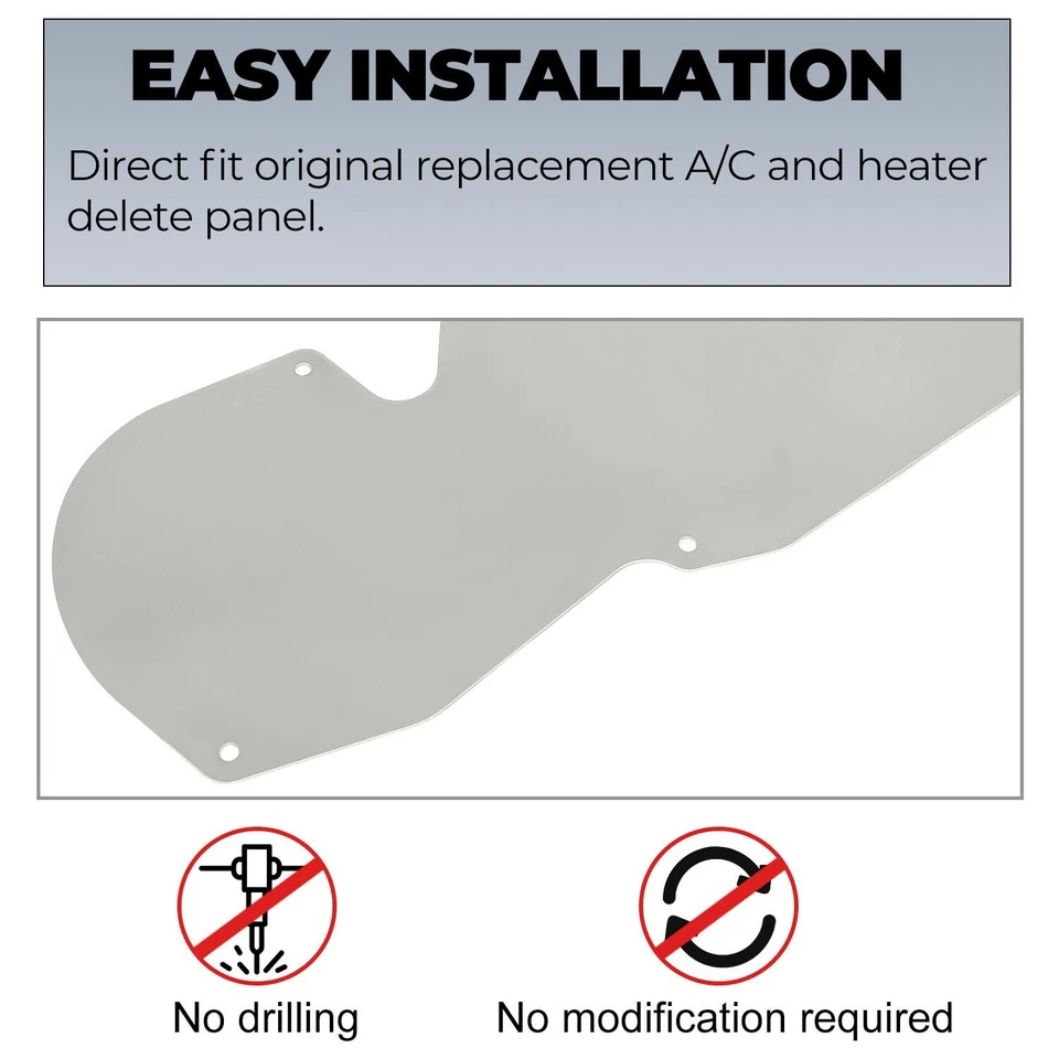 Подходит для 73-87 Chevy GMC C10 C20 C30 K10 K20 K30 A/C панель удаления нагревателя - Изображение 4 из 4