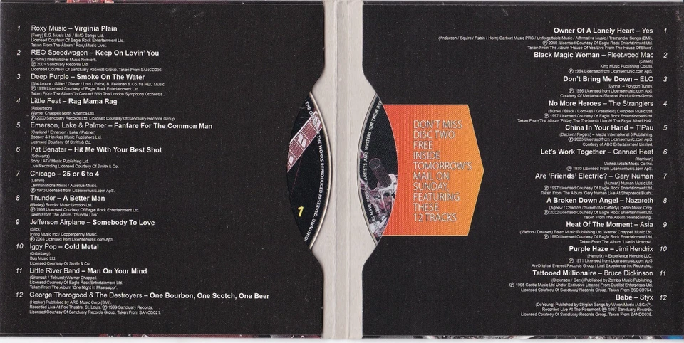 GIANTS OF ROCK LIVE ( DAILY MAIL Newspaper Double Album ) - Bild 2 von 3