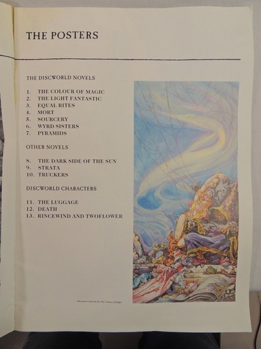 Josh Kirby Poster Book Terry Pratchett's Discworld Novels Rare Collectable FAIR - Picture 8 of 9