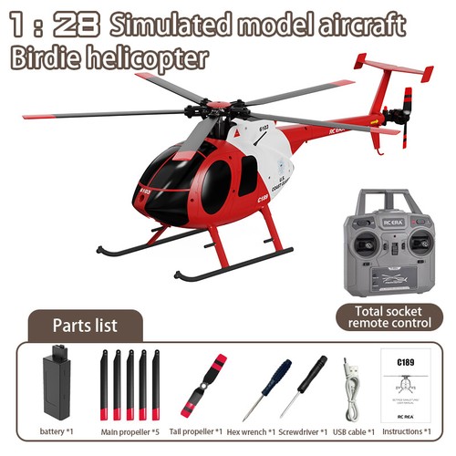 PurAr RC Helicopter MD500 C189 Helicopter Ready to Fly for Beginners RTF Version - Picture 3 of 17