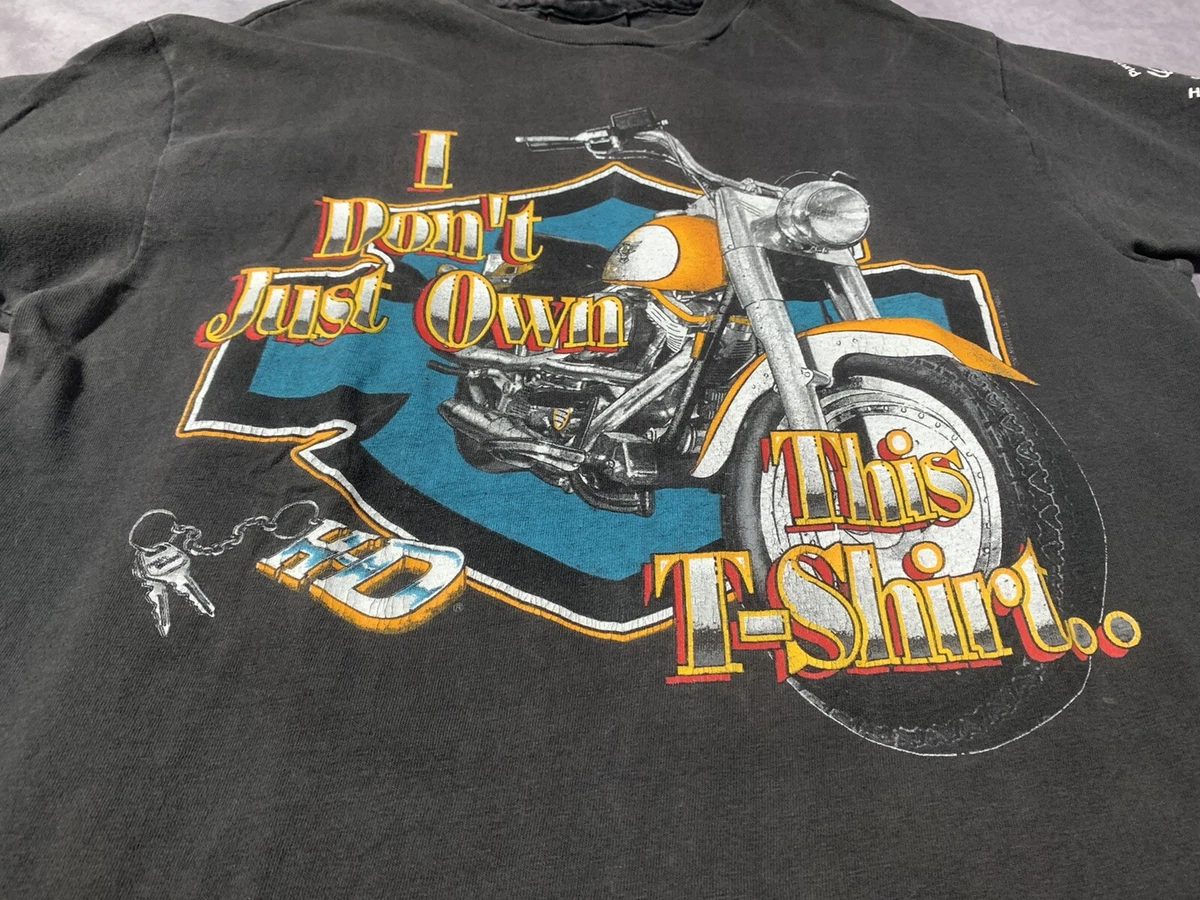 Vintage Single Stitch Harley Davidson T shirt Warr s London 1987