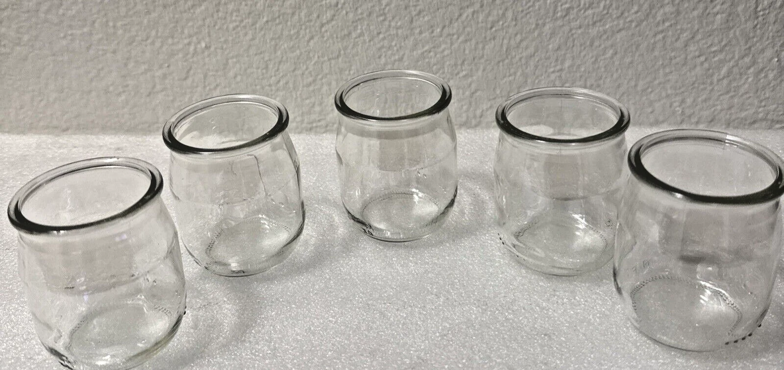 Glass Jar Set Markings start with F followed by a number Small 5 Piece Retro