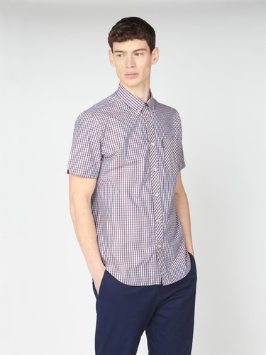 Ben Sherman Kurzarmhemd mit Gingham-Karo (0059142) 2XL-5XL, 6 Farben - Bild 9 von 54
