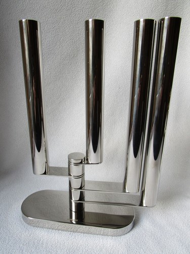 Sambonet Kerzenständer Domus variabel für 4 Kerzen 31cm Edelstahl Design OVP Top - Picture 3 of 14