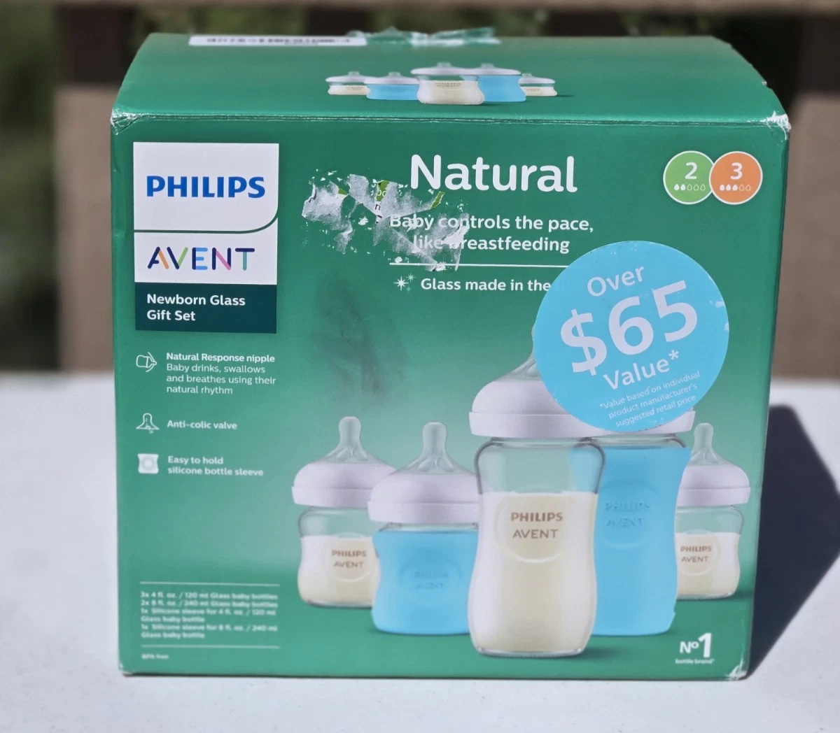 Philips Natural Newborn Glass Gift Set, Baby Bottles with Natural Response 6655
Opens in a new windo