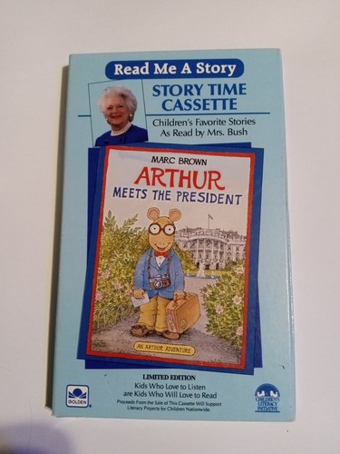 Lesen Sie mir eine Geschichte Kassette Arthur trifft den Präsidenten Kleine goldene Bücher Mrs. Bush