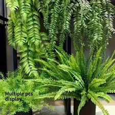 Artificial Ferns for Outdoors Fake Boston Fern Large Greenery Plant Garden