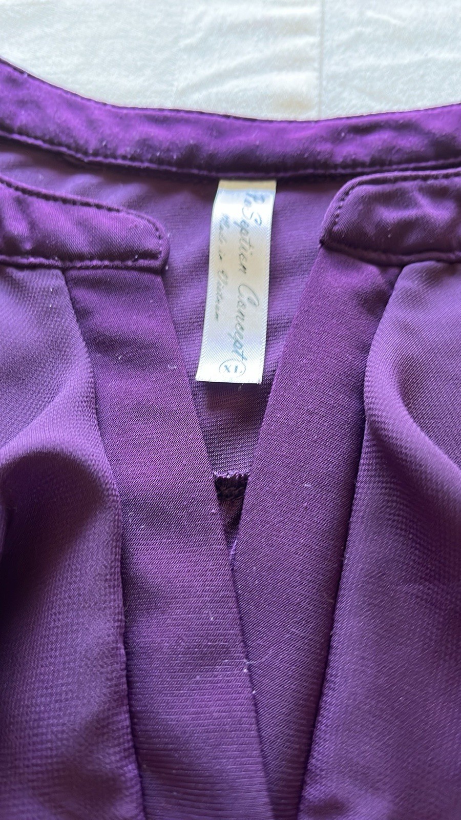 Perception Concept Purple Flutter Sleeve Blouse S… - image 5