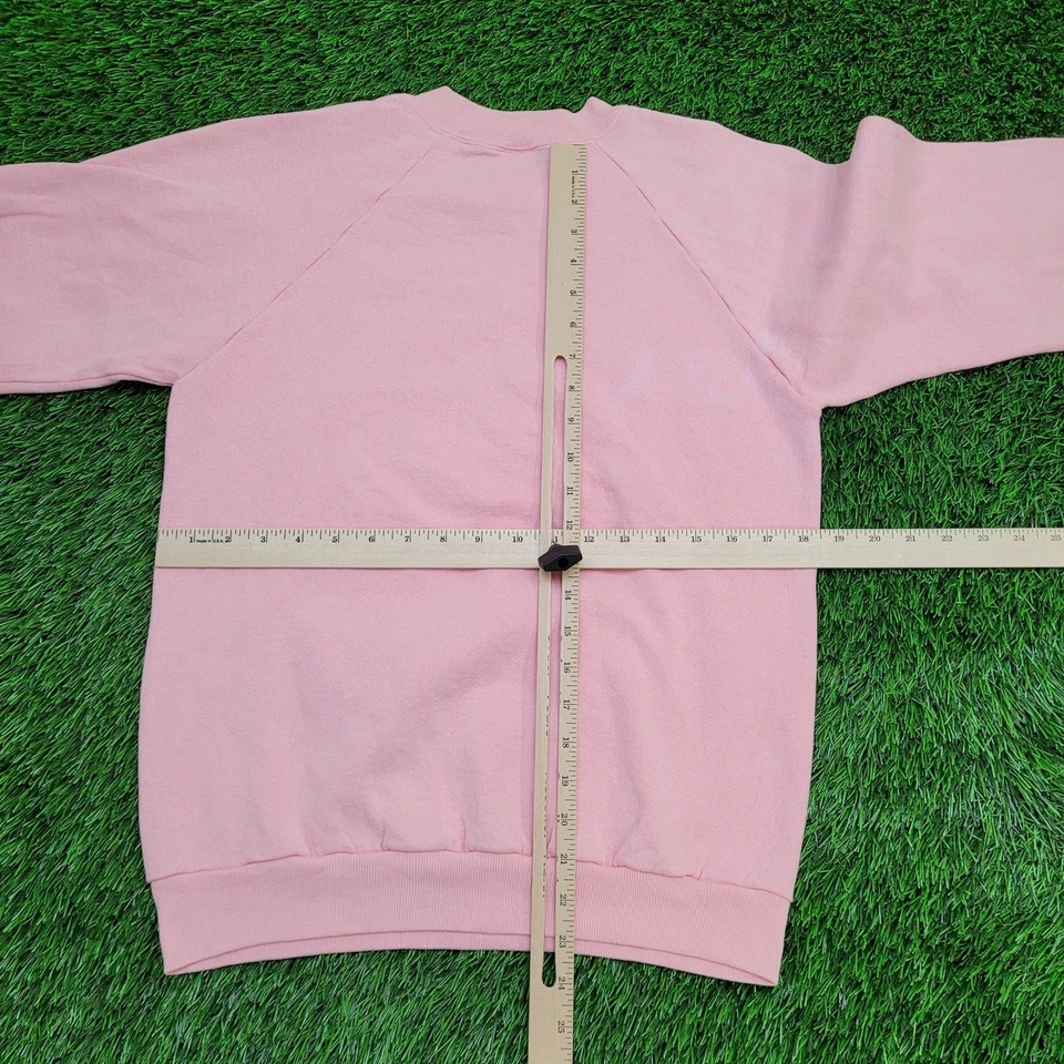 Sudadera Floral Vintage 1989 Mujer Mediana 18x23 Rosa EE. UU. Foto 4 de 4