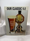 Morland Old Speckled Hen 5.2% ale cardboard easel back beer sign "vintage MG"