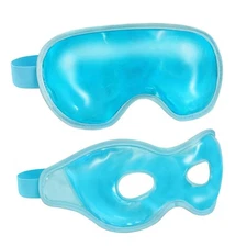 2 Pack Cooling Eye Mask for Puffy Eyes & Dark Circles, Gel Compress for Migraine