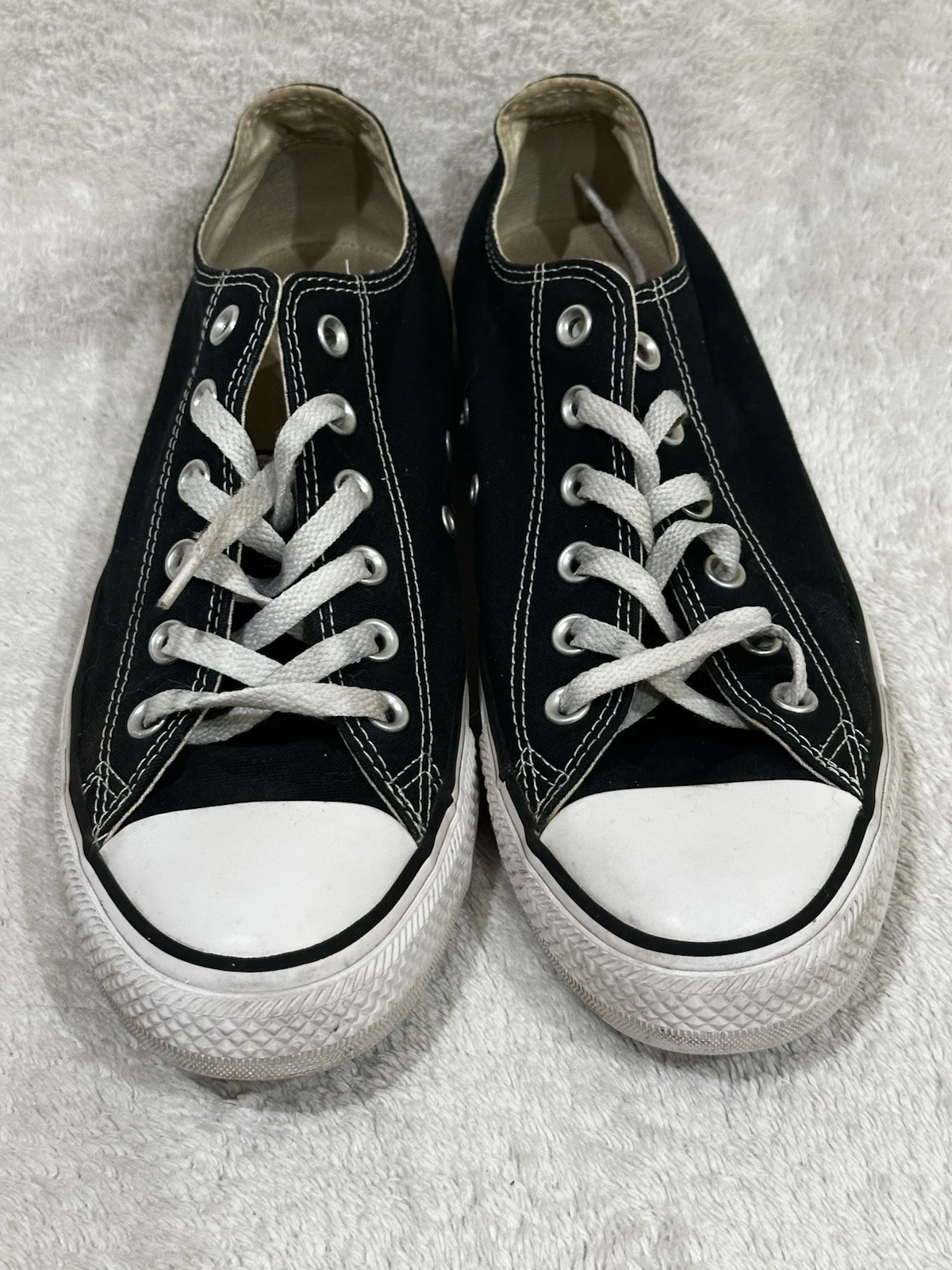 Converse Chuck Taylor All Star Sneaker Donna 10 Nero Scarpe Basse W9166