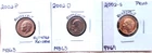 2002-P MINT STATE / 2002-D MINT STATE / 2002-S HIGH END PROOF ROOSEVELT DIMES