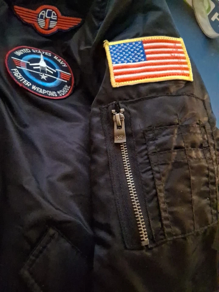 Flight Bomber Jacket XRAY Teen US ARMY Size Small - Image 4 of 4
