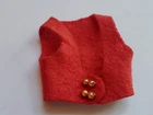 Vintage Barbie SKIPPER Doll RED VEST #1928 Rainy Day Checkers 1960's