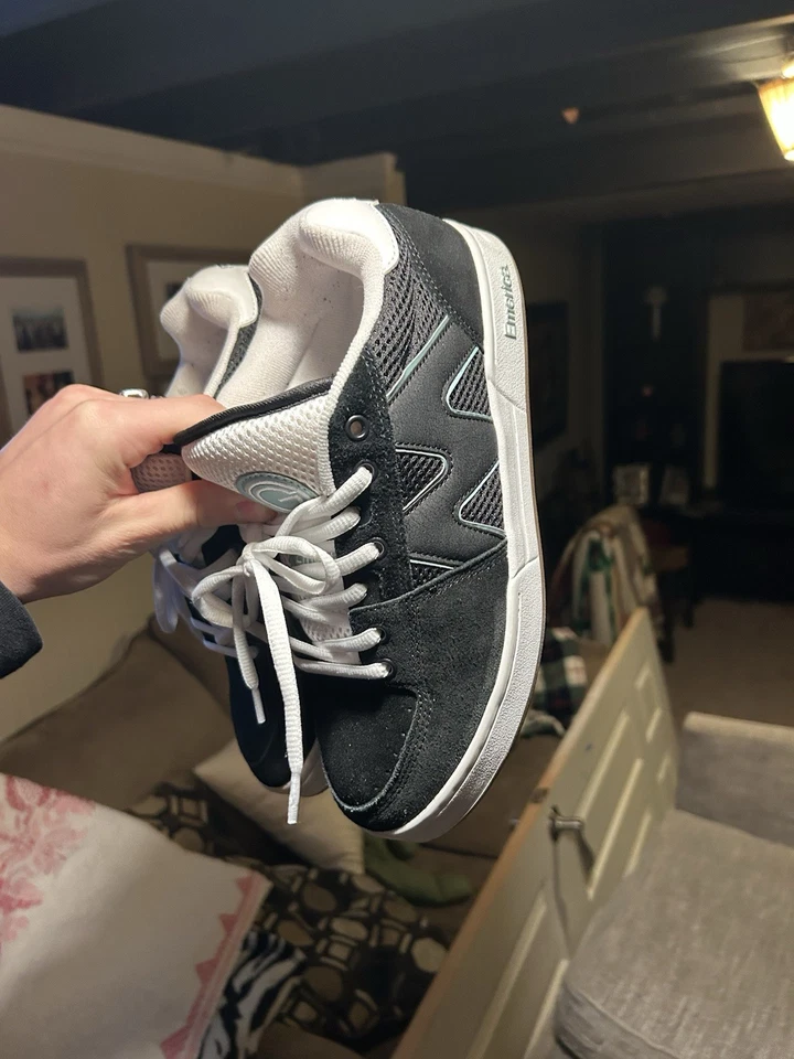 Emerica оригинальный 1 образец размер 9 мужской черный/бирюзовый РЕДКИЙ - Изображение 3 из 4