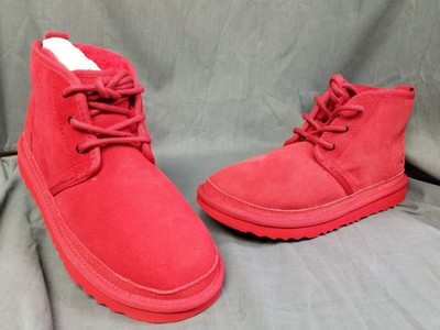 UGG Neumel II Boot Regal Red (Kids) Suede Lace-Up Size 5 NEW IN BOX!