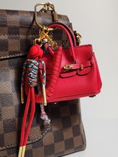 Luxury Handbag Inspired Bag Charm Keychain Purse Clip Handmade