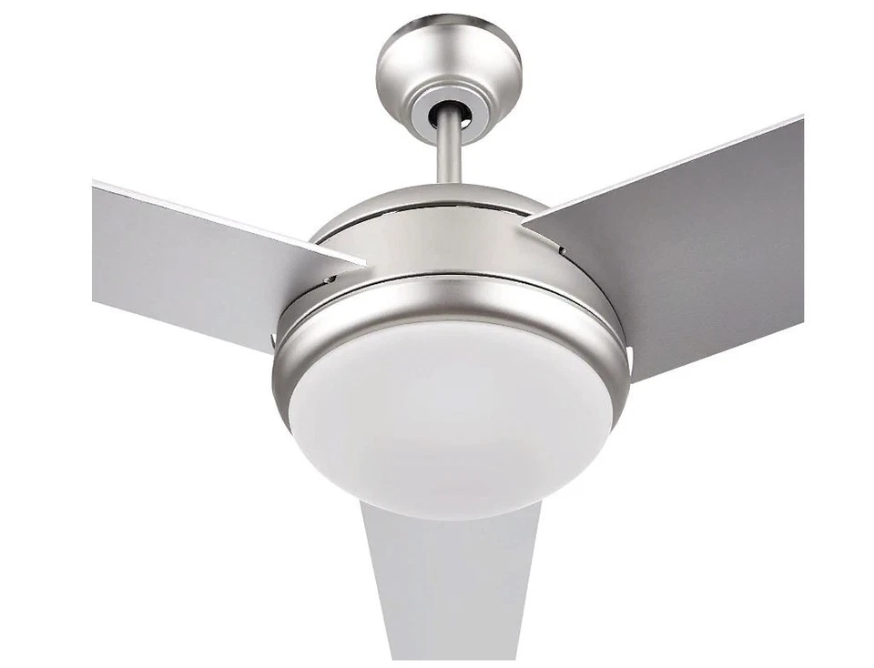 Concord Skylark 52" Satin Nickel Indoor Ceiling Fan w/ Light Kit 3-Blade 52SKY3E - Image 2 of 4