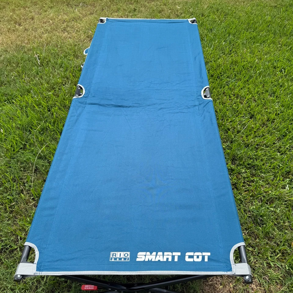 Rio Gear-"Capture The Spirit" Cuna de Camping Azul Interior/Exterior Tiene capacidad para 350 lb Foto 3 de 4