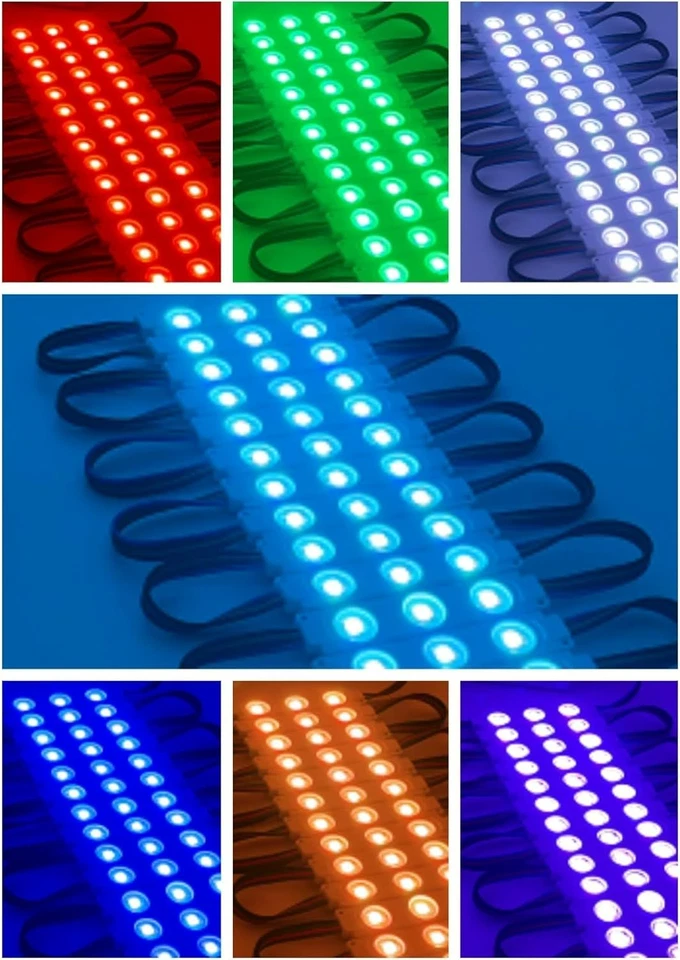 200PCS 5050 SMD RGB LED Module Kit 110FT LED Module for Storefront Window Signs - Image 2 of 4