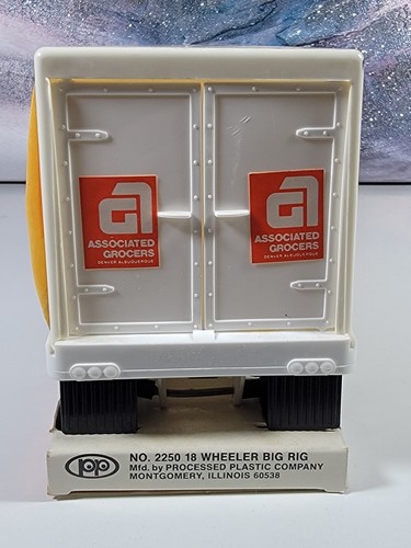 VTG PROCESSED PLASTICS COMPANY 18 WHEELER BIG RIG PLASTIC TOY SET #2250 BOXED - Picture 14 of 21