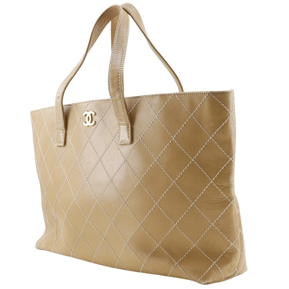 CHANEL Wild stitch Tote Bag beige Calfskin Women - Image 2 of 4