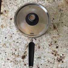 Vtg Revere Ware Sauce Pan & Double Boiler Stainless Steel Copper Core Chef Cook