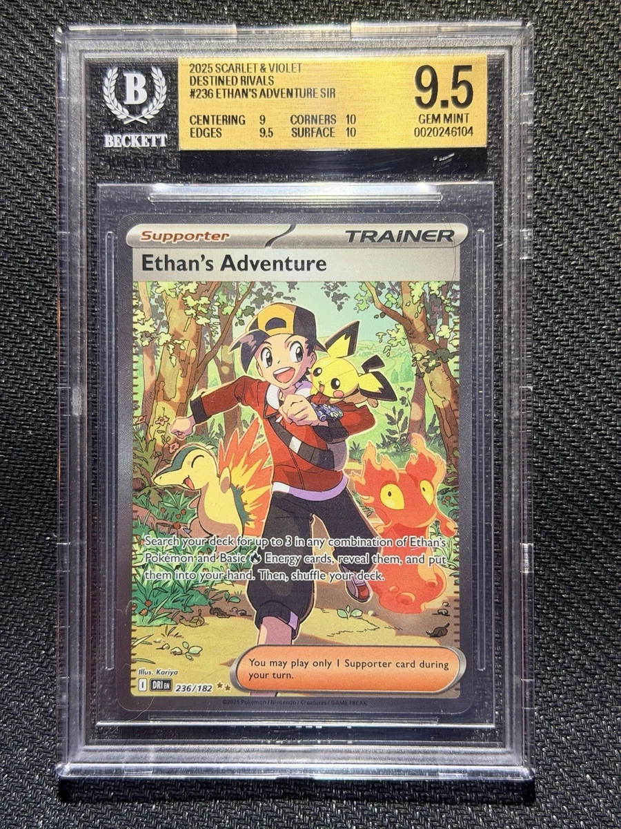 Pikachu Pokémon TCG Grade 9.5 Rare Individual Collectible Card