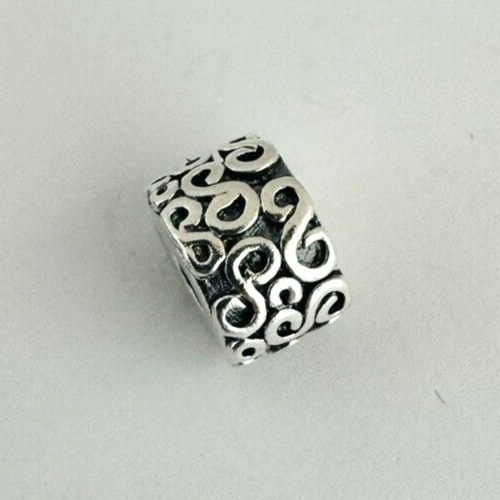 Authentic Pandora Sterling Silver S Swirl Clip Charm 790338 ALE - Picture 1 of 3