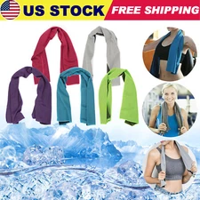 Cooling Towel Ice Towel Neck Wrap For Sports Running Jogging Gym Chilly