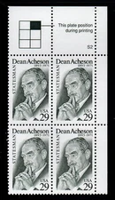 ALLY'S STAMPS US Plate Block Scott #2755 29c Dean Acheson  [4] - MNH-F/VF [STK]