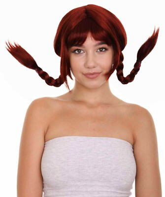 Bavarian Girl Wig Double Braided Pigtail Cosplay Oktoberfest Halloween Wigs