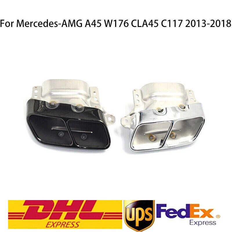 Silenciador de escape doble tubo de escape para Mercedes Benz AMG A45 W176 CLA45 C117 2013-18 Foto 4 de 4