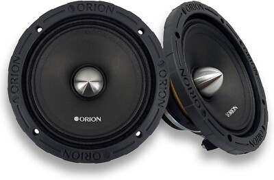 Pair Orion HCCA64N 6.5” 1400W 4-Ohm Neodymium Midrange Car Audio