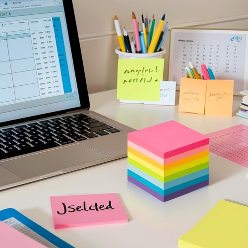 Colorful Sticky Notes 3x3",8-Pack Self-Stick Pads,80 Sheets Each for Offic &Home - Picture 4 of 12