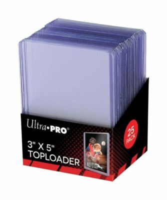 Ultra PRO 3''x4'' Rigid Plastic Toploader - Clear (Pack of 25ct)