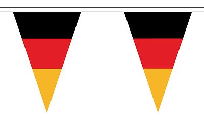 GERMANY 20 metre TRIANGLE BUNTING 30 FLAGS flag TRIANGULAR 54 FLAGS GERMAN