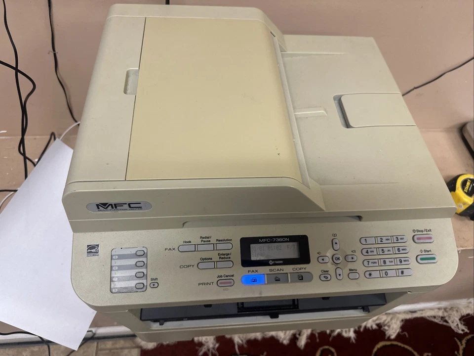 Brother MFC-7360N All In One Monochrome Laser Printer Copy Fax Scan Read - Image 4 of 4