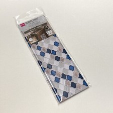 Blue White Mosaic Tile Self Adhesive Vinyl Contact Paper Peel Stick 35.4"x11.8"