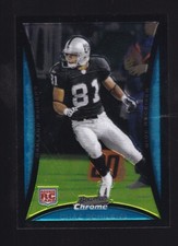 2008 Bowman Chrome Chaz Schilens Rookie #BC47 Oakland Raiders