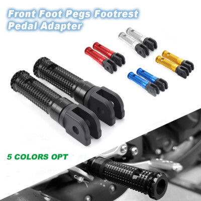 Rider Front Foot Pegs Footrest Pedal Adapter For YAMAHA MT-03 MT-07 YZF R3 R1 R6