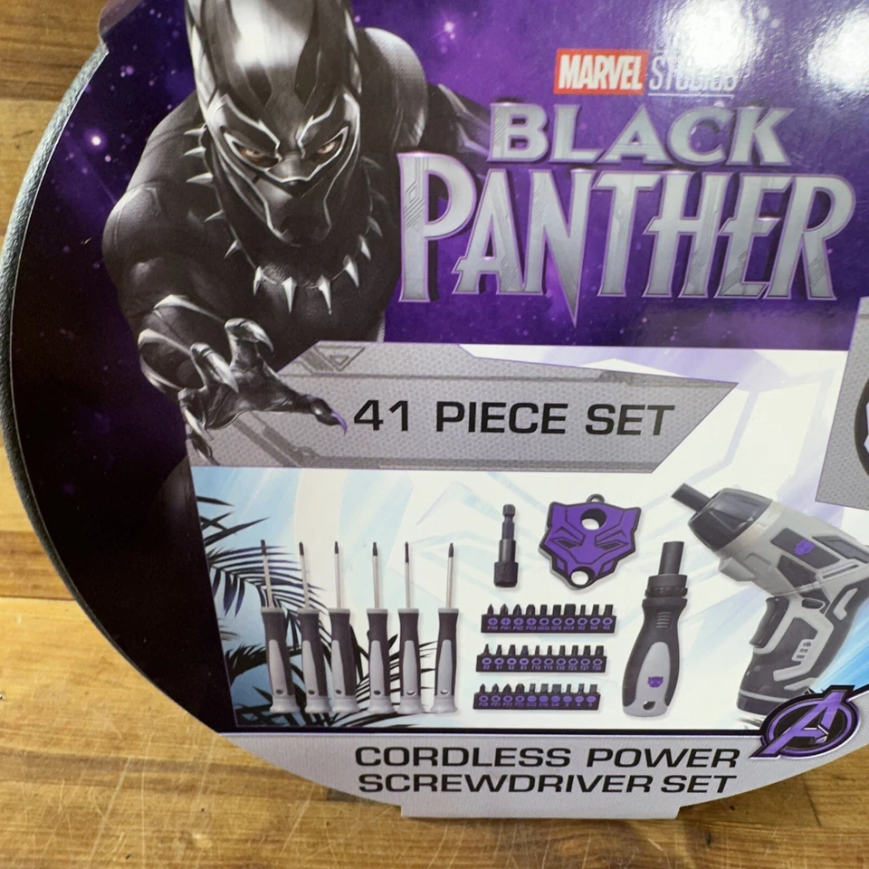 New Black Panther Legacy 41 Piece Cordless Power Screwdriver Tool Set - Image 3 of 4