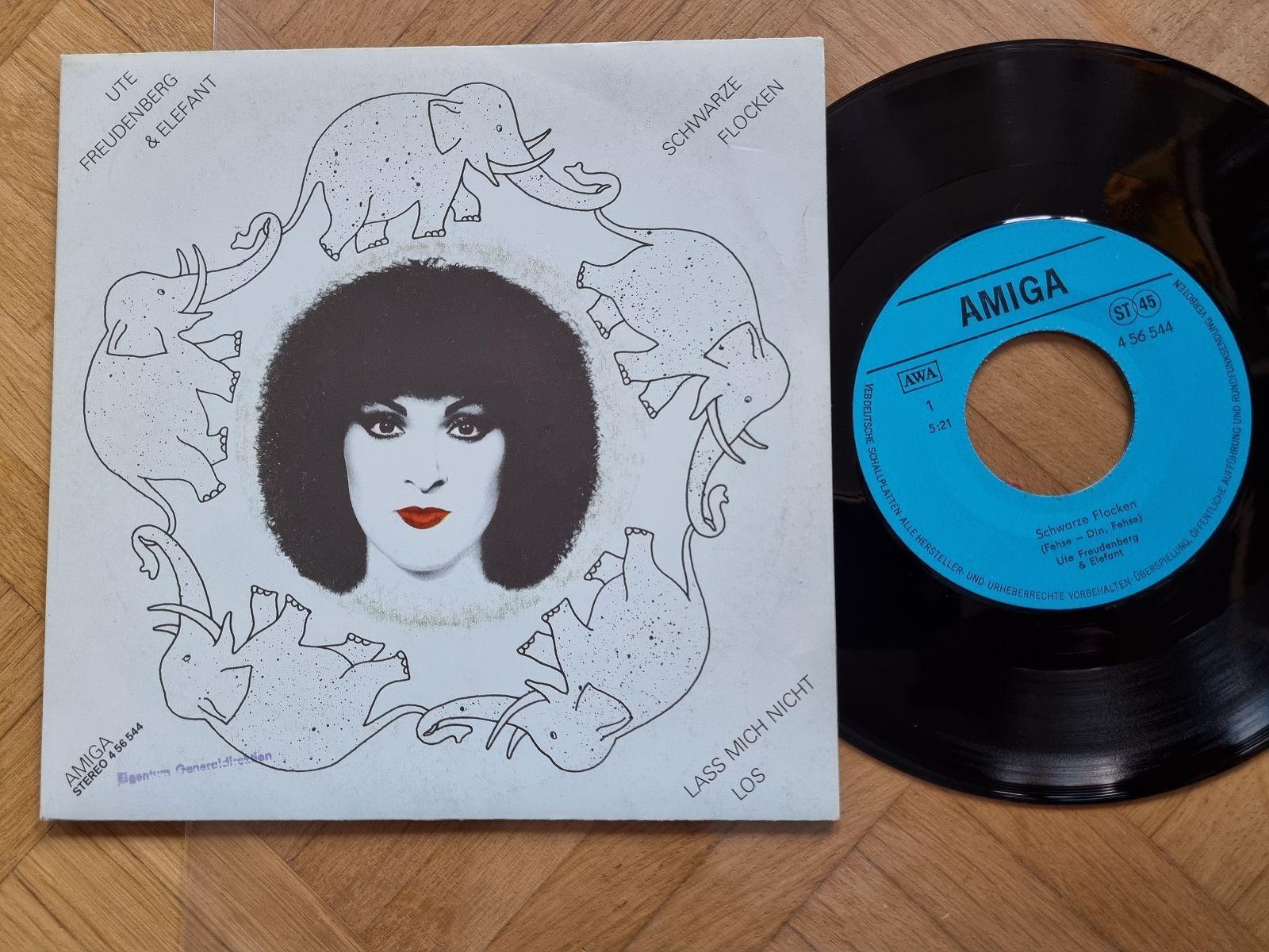 7"" Single Ute Freudenberg & Gruppe Elefant - Schwarze Flocken Vinyl Amiga