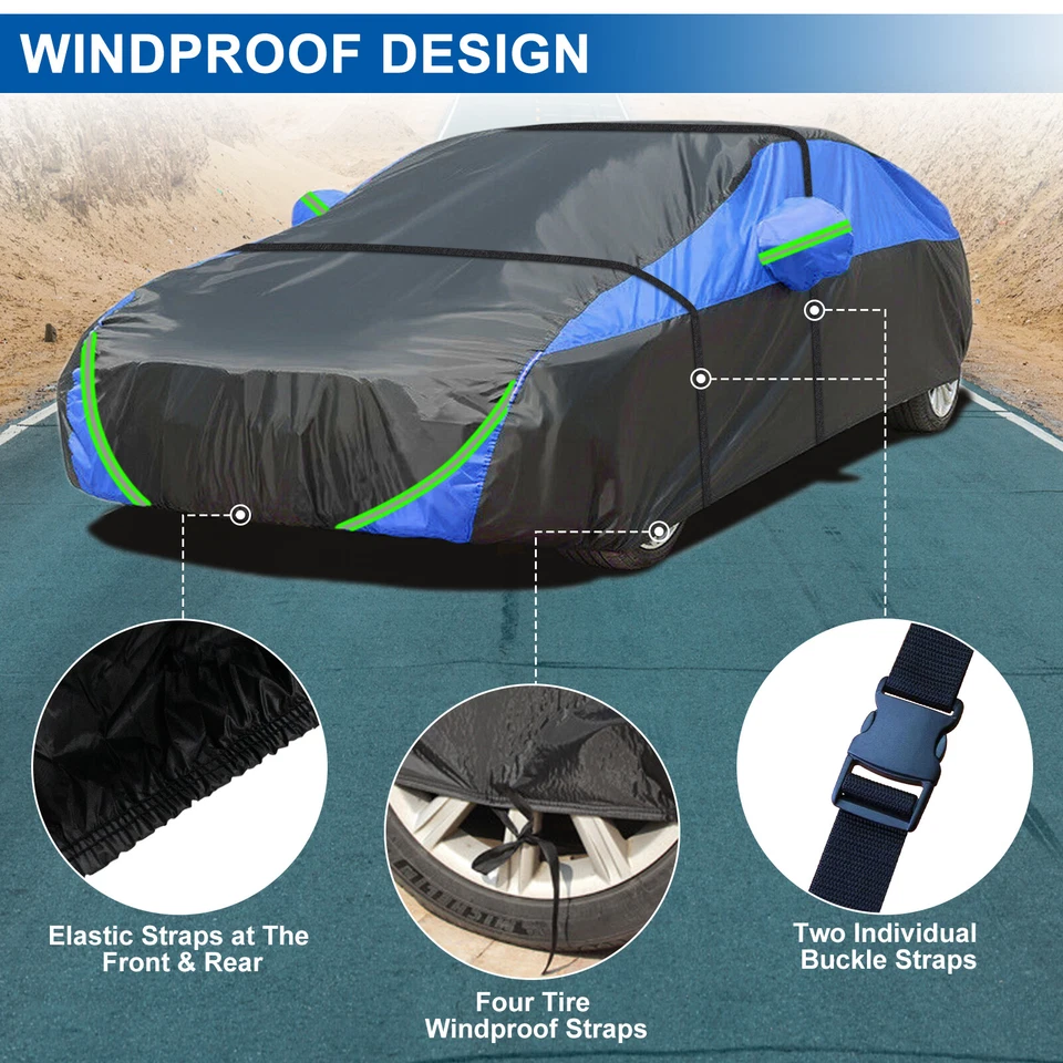 Funda de coche para BMW algodón y PEVA cobertura completa exterior impermeable anti-UV a prueba de nieve Foto 2 de 4