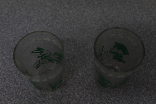 Vintage Cats Kittens & Bunnies Rabbits Swanky Swig Juice Glass - Picture 4 of 4
